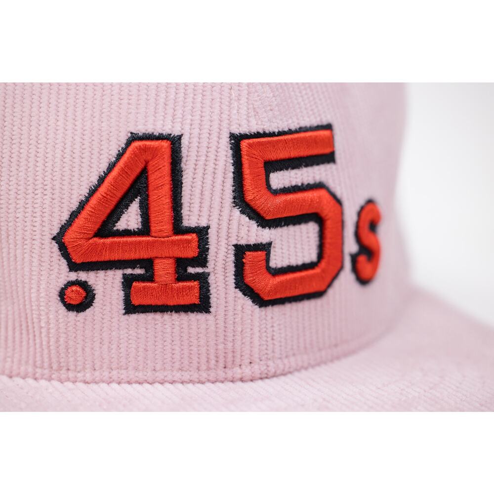 Houston Astros "Pink Corduroy" Double Trophy Fitted Hat Size 7 5/8 - Picture 2 of 4